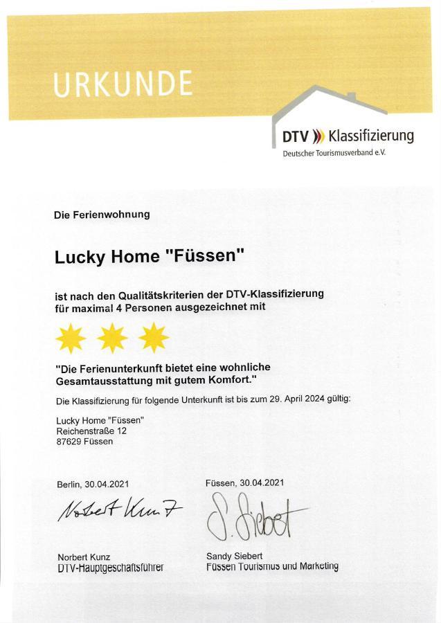 Lucky Home Ferienwohnung Füssen Exterior foto